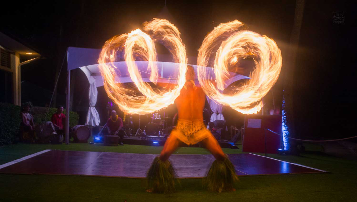Hawaiian Fire Dancing Performing for event
