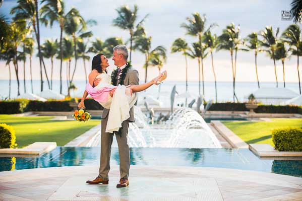 Excited to be married at The Grand Wailea